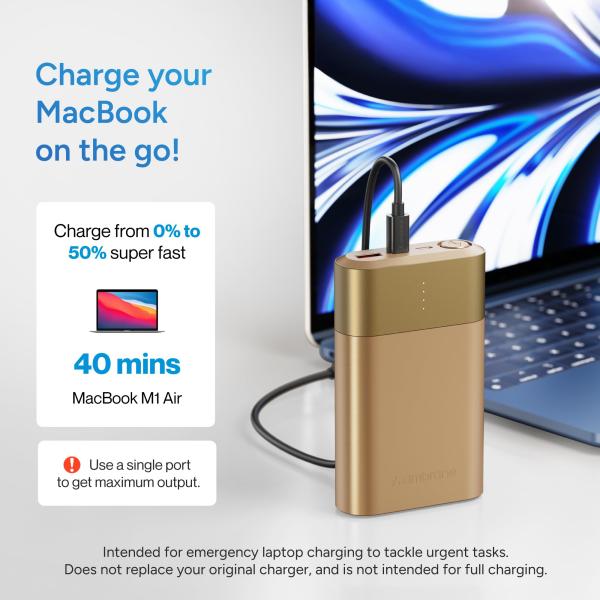 Additional Image - Brand and Core Specs First: Opens with "Ambrane 20000mAh 33W Power Bank" – the most critical information for buyers.