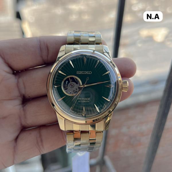 Additional Image - Men's SSA358 Presage 24-Jewel  Two-Tone  with Hand Wind and Power Reserve.*